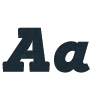 Eksja Black Italic