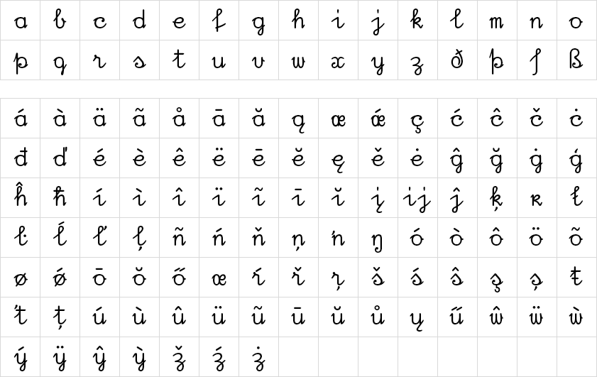 greenwood lowercase Regular