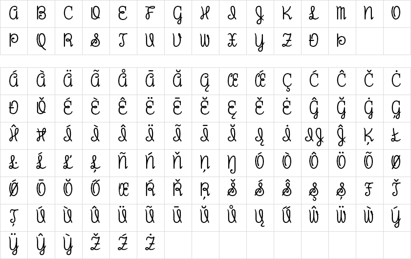 greenwood uppercase Regular
