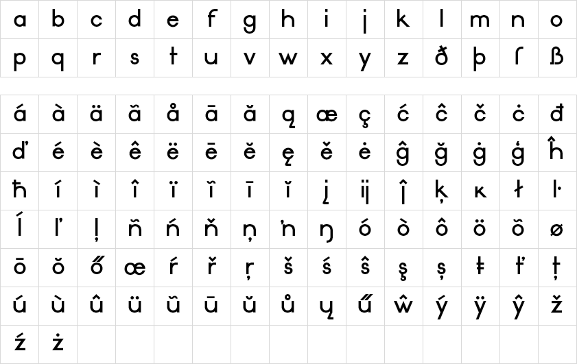 lightbox lowercase Bold