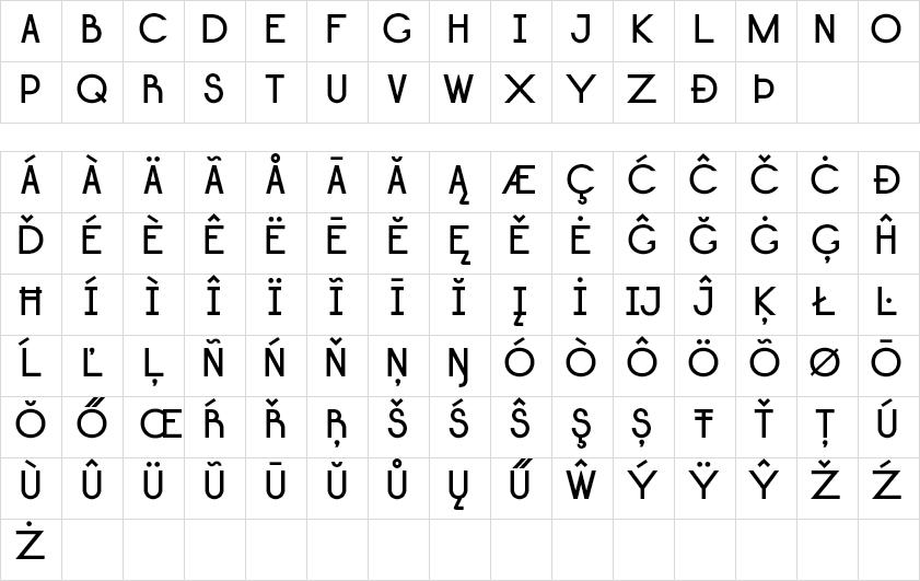 lightbox uppercase Bold