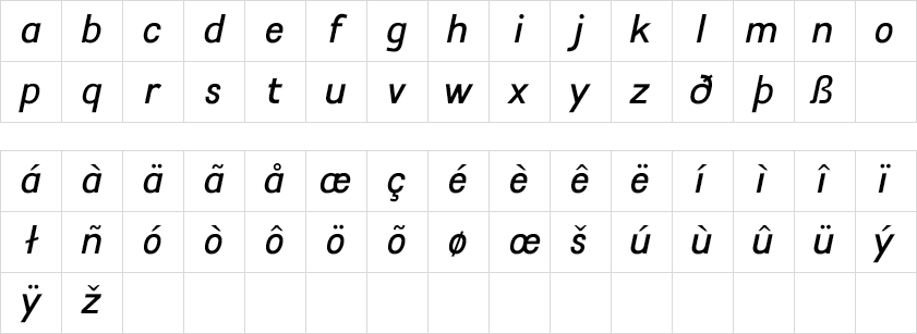 travis lowercase Italic