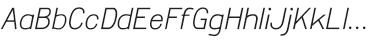 Travis Ultralight Italic