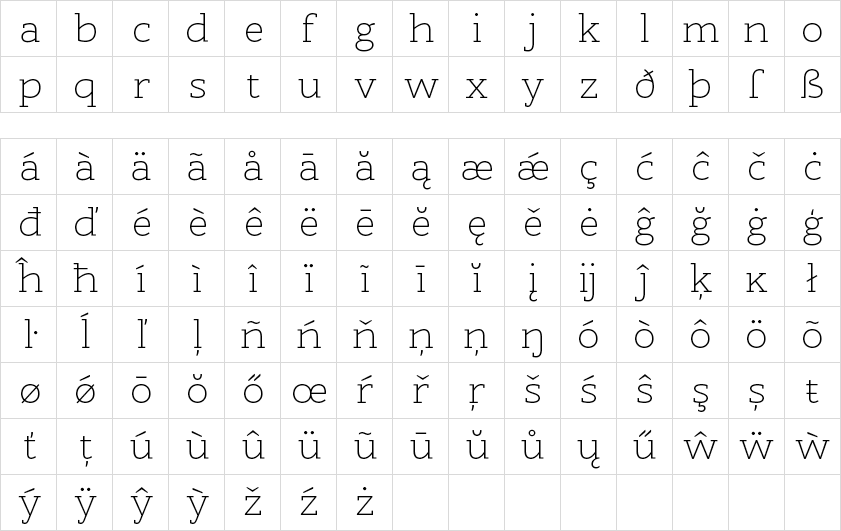 Lowercase Eksja Lowercase Thin Uppercase Eksja Uppercase Thin Smallcaps Eksja Smallcaps Thin Ligatures Eksja Ligatures Thin Numerals Eksja Numerals Thin Symbols Eksja Symbols Thin