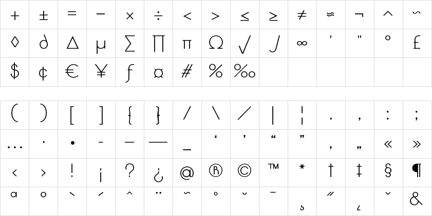 lightbox symbols Light